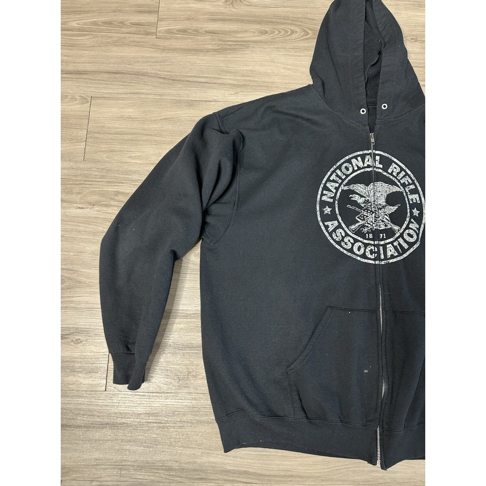 Vintage NRA National Rifle Association Full zip sweatshirt Sweater As 2X - Picture 4 of 6